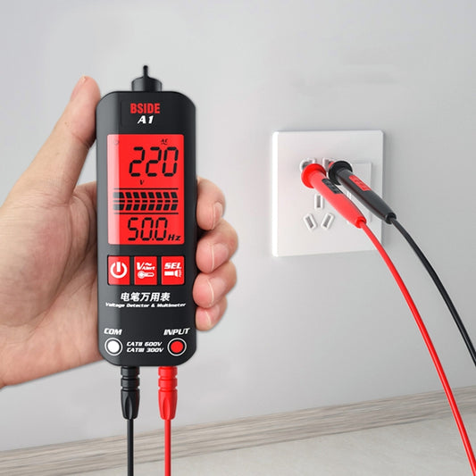 BSIDE A1 Dual Mode Smart Handheld High Precision Detection Electrician Voltage Multimeter Without Battery(Black) - Digital Multimeter by BSIDE | Online Shopping South Africa | PMC Jewellery | Buy Now Pay Later Mobicred