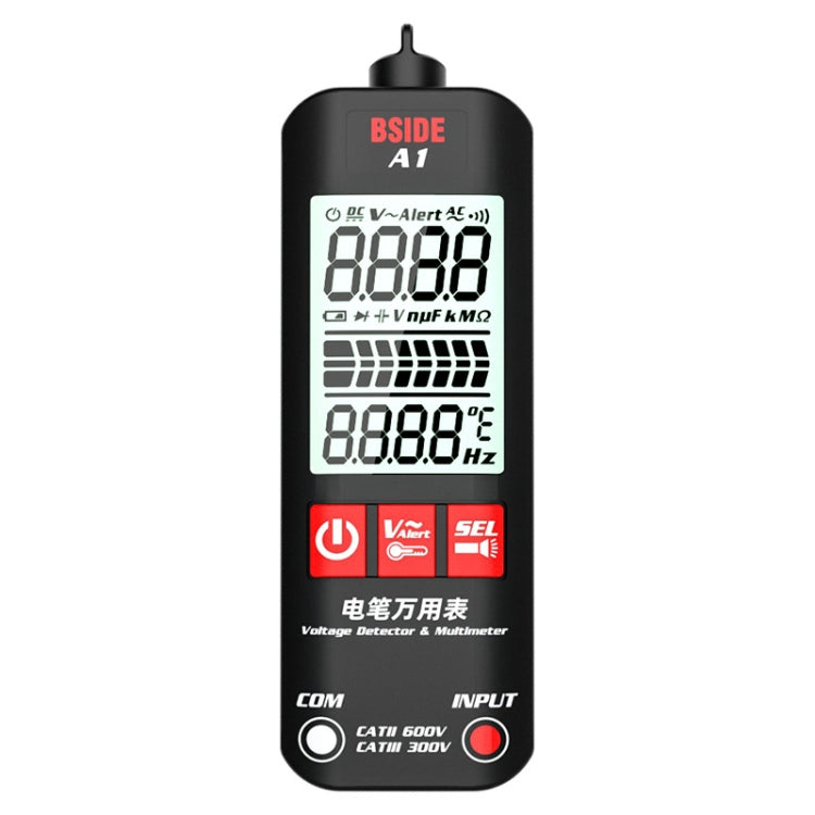 BSIDE A1 Dual Mode Smart Handheld High Precision Detection Electrician Voltage Multimeter Without Battery(Black) - Digital Multimeter by BSIDE | Online Shopping South Africa | PMC Jewellery | Buy Now Pay Later Mobicred