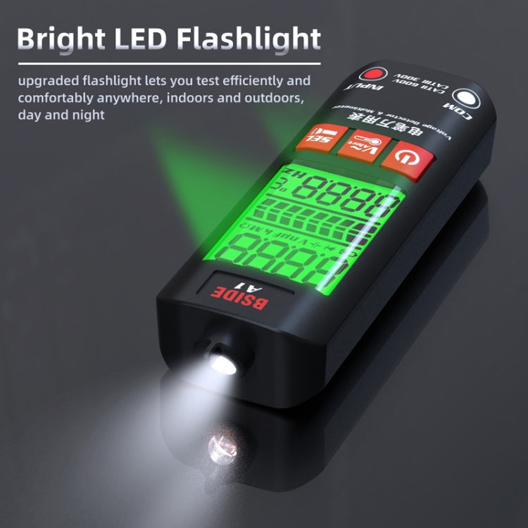 BSIDE A1 Dual Mode Smart Handheld High Precision Detection Electrician Voltage Multimeter Without Battery(Black) - Digital Multimeter by BSIDE | Online Shopping South Africa | PMC Jewellery | Buy Now Pay Later Mobicred