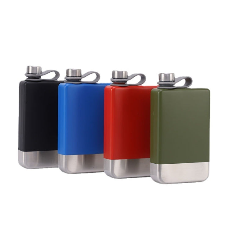 9oz Portable 304 Stainless Steel Flagon Whiskey Vodka Wine Pot Hip Flask(Blue) - Condiment Bottles & Hip Flasks by PMC TechLife | Online Shopping South Africa | PMC TechLife | Buy Now Pay Later Mobicred