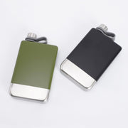 9oz Portable 304 Stainless Steel Flagon Whiskey Vodka Wine Pot Hip Flask(Blue)