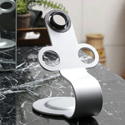 Punch Free Standing Hair Dryer Stand For Dyson 002 Silver