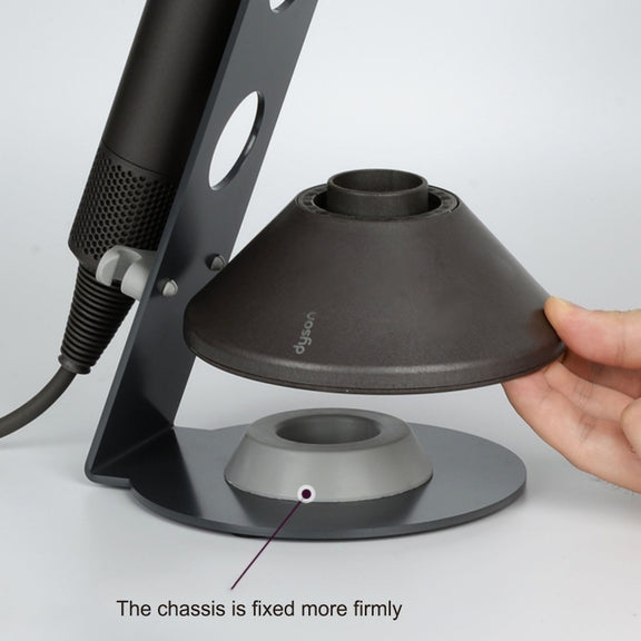 Punch Free Standing Hair Dryer Stand For Dyson 003 Black