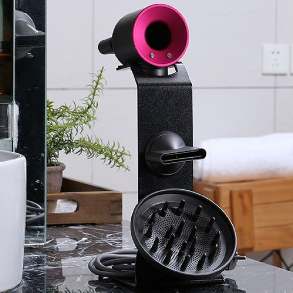 Punch Free Standing Hair Dryer Stand For Dyson 004 Black