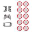 10 PCS Gamepad Silicone Luminous Button Cap Rocker Cap For PS5/PS4/PS3/ONE/360/PRO/series X/S(Transparent Red Circle) - Cases by PMC TechLife | Online Shopping South Africa | PMC TechLife