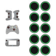 10 PCS Gamepad Silicone Luminous Button Cap Rocker Cap For PS5/PS4/PS3/ONE/360/PRO/series X/S(Black Green Circle) - Cases by PMC TechLife | Online Shopping South Africa | PMC TechLife