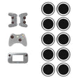 10 PCS Gamepad Silicone Luminous Button Cap Rocker Cap For PS5/PS4/PS3/ONE/360/PRO/series X/S(Black White Circle) - Cases by PMC TechLife | Online Shopping South Africa | PMC TechLife