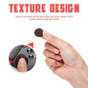 10 PCS Gamepad Silicone Luminous Button Cap Rocker Cap For PS5/PS4/PS3/ONE/360/PRO/series X/S(Black Light Blue)