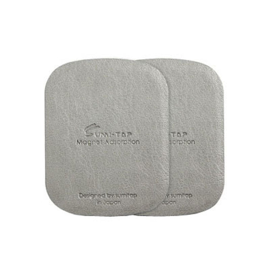 SUMITAP STHP-C40 Leather Square Magnetic Sheet Magnetic Car Phone Holder Accessories(Gray) - Hand-Sticking Bracket by SUMITAP | Online Shopping South Africa | PMC Jewellery | Buy Now Pay Later Mobicred