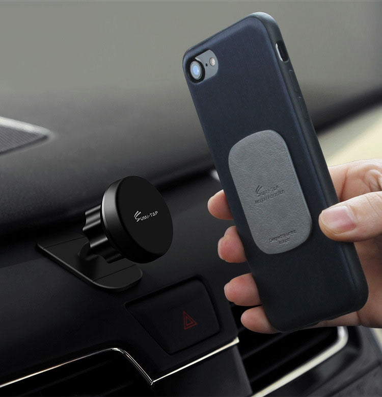 SUMITAP STHP-C40 Leather Square Magnetic Sheet Magnetic Car Phone Holder Accessories(Brown) - Hand-Sticking Bracket by SUMITAP | Online Shopping South Africa | PMC Jewellery | Buy Now Pay Later Mobicred