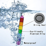 M003 Sealed Water-resistant 7 Days Split Aluminum Alloy Metal Pill Box(Colorful)