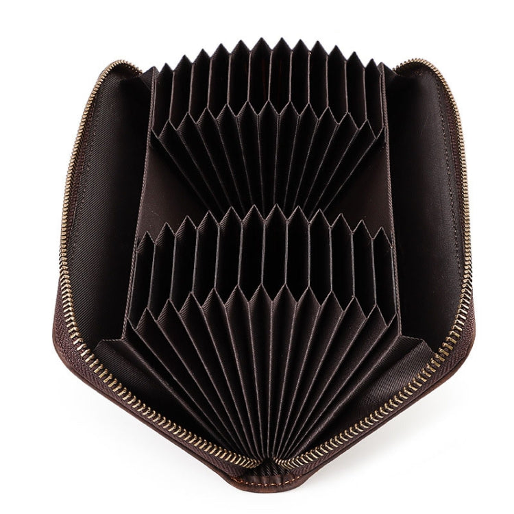 HUMERPAUL BP816 RFID Anti-Magnetic Men Long Wallet Business Retro Multi-Card Solt Handbag(Brown) - free shipping - PMC Jewellery - Order now!