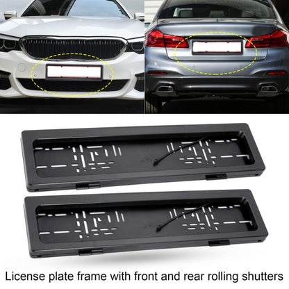 European Standard Electric License Plate Roller Shutter Protective Cover - License Plate Covers & Frames by PMC Jewellery | Online Shopping South Africa | PMC Jewellery | Buy Now Pay Later Mobicred