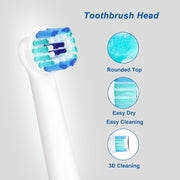 2 PCS For Oral-B Full Range of Electric Toothbrush Replacement Heads(Daily Cleaning)