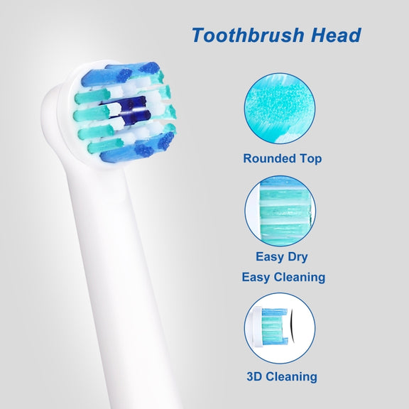 2 PCS For Oral-B Full Range of Electric Toothbrush Replacement Heads(Precision Cleaning)
