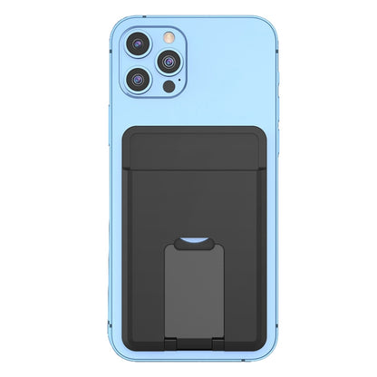 CY133H Silicone Magnetic Phone Holder with Card Holder Function(Black) - Hand-Sticking Bracket by PMC Jewellery | Online Shopping South Africa | PMC Jewellery