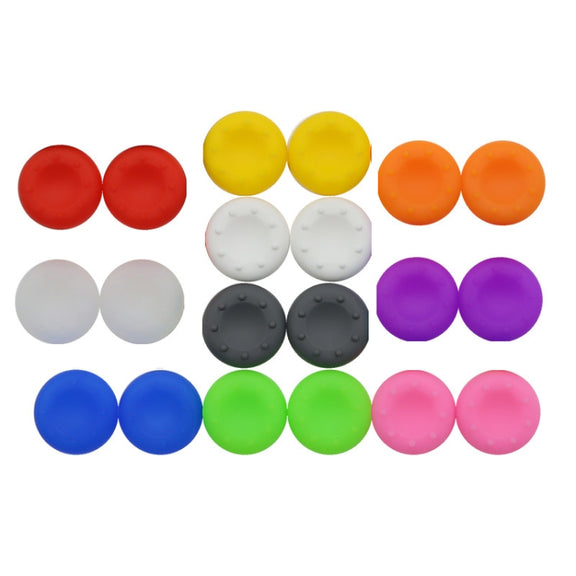 20 PCS Gamepad Silicone Rocker Cap For PS5/PS4/PS3/ONE//360/PRO/series X/S(Yellow)