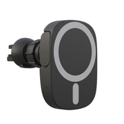 15W Intelligent Car Magnetic Wireless Charging Stand For IPhone 12 / 13 Series (Black)