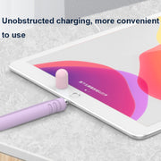 CY152 Magnetic Silicone Storage Colorblock Pen Holder For Apple Pencil 1(Midnight Blue)