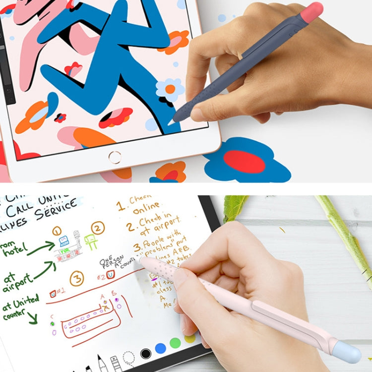 CY152 Magnetic Silicone Storage Colorblock Pen Holder For Apple Pencil 1(Midnight Blue) - Pencil Accessories by PMC TechLife | Online Shopping South Africa | PMC TechLife