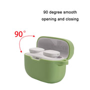 For JBL T230NC TWS Wireless Bluetooth Headphones Silicone Case(Ink Green)