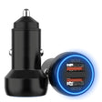 IBD352 Aluminum Alloy Dual Interface Car Charger, Spec: Double QC3.0 36W - Car Charger by PMC TechLife | Online Shopping South Africa | PMC TechLife