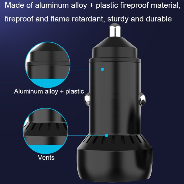 IBD352 Aluminum Alloy Dual Interface Car Charger, Spec: Double QC3.0 36W