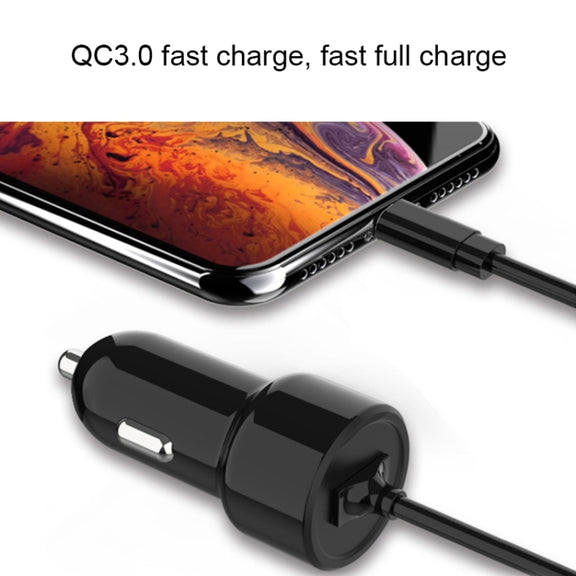 IBD321-Q3 Universal Fireproof Mobile Phone Car Charger, Model: 2.4A+12W