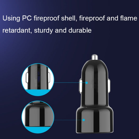 IBD321-Q3 Universal Fireproof Mobile Phone Car Charger, Model: 2.4A+12W