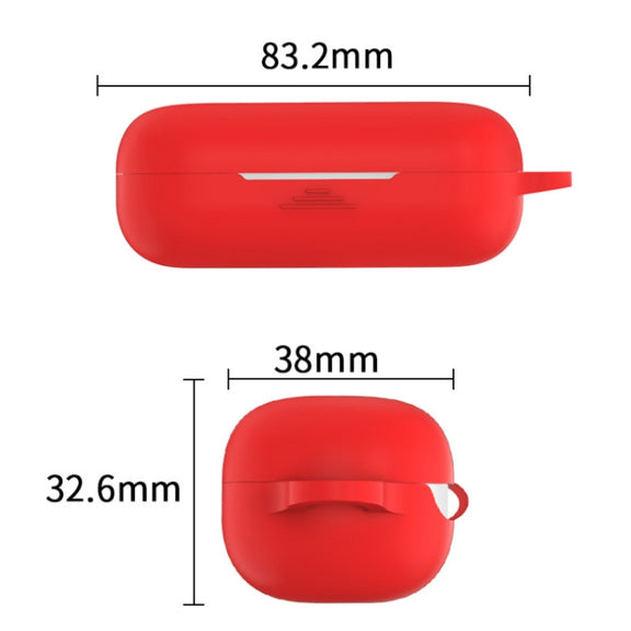 Bluetooth Earphone Silicone Protective Case for Huawei Honor FlyPods 3(White)