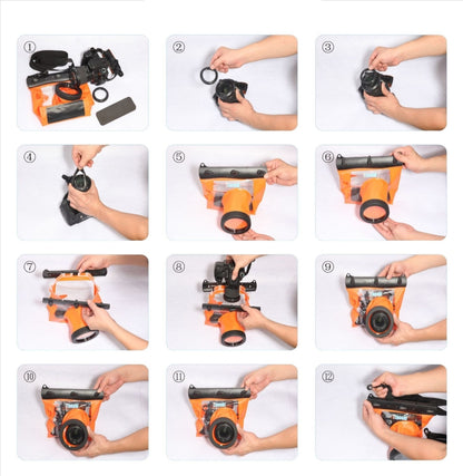 Tteoobl  20m Underwater Diving Camera Housing Case Pouch  Camera Waterproof Dry Bag, Size: L(Black) - free shipping - PMC Jewellery - Order now!