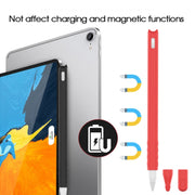 2 PCS Cartoon Touch Silicone Pen Case For Apple Pencil 2(Sky Blue)
