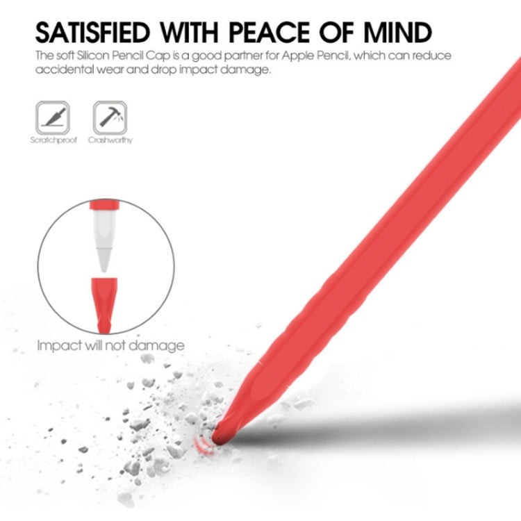 2 PCS Cartoon Touch Silicone Pen Case For Apple Pencil 2(Sky Blue) - Pencil Accessories by PMC TechLife | Online Shopping South Africa | PMC TechLife