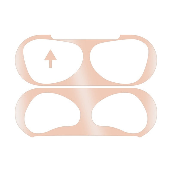 2 PCS Headphone Inner Cover Sticker Dustproof Protective Film For Airpods 3(Rose Gold)