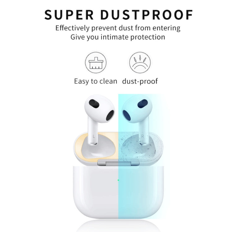 2 PCS Headphone Inner Cover Sticker Dustproof Protective Film For Airpods 3(Purple) - Protective Sticker by PMC TechLife | Online Shopping South Africa | PMC TechLife | Buy Now Pay Later Mobicred