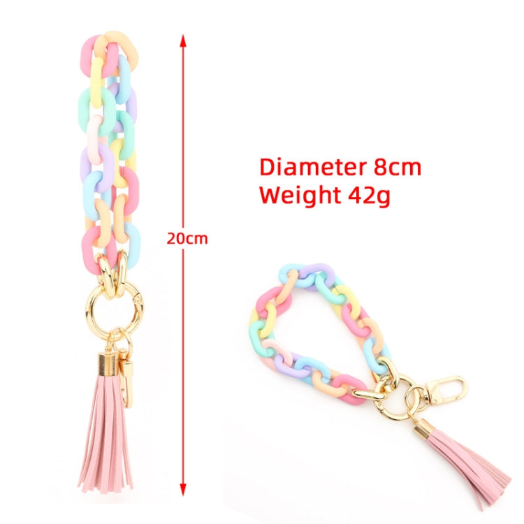 Keychain Ladies Acrylic Bracelet Jewelry(Brown) - Key Rings by PMC TechLife | Online Shopping South Africa | PMC TechLife | Buy Now Pay Later Mobicred