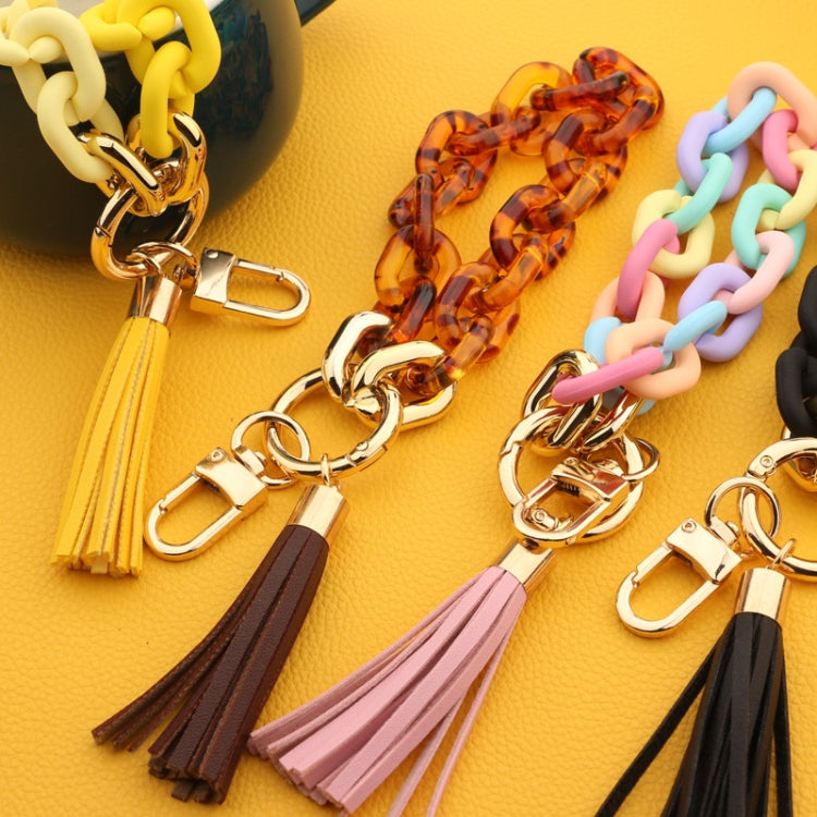 Keychain Ladies Acrylic Bracelet Jewelry(Brown) - Key Rings by PMC TechLife | Online Shopping South Africa | PMC TechLife | Buy Now Pay Later Mobicred