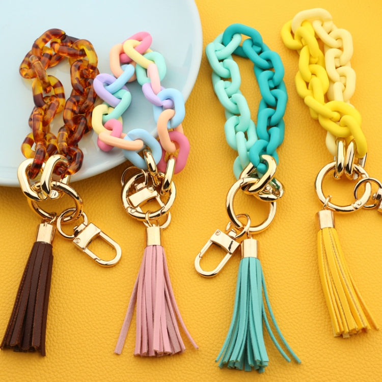 Keychain Ladies Acrylic Bracelet Jewelry(Brown) - Key Rings by PMC TechLife | Online Shopping South Africa | PMC TechLife | Buy Now Pay Later Mobicred