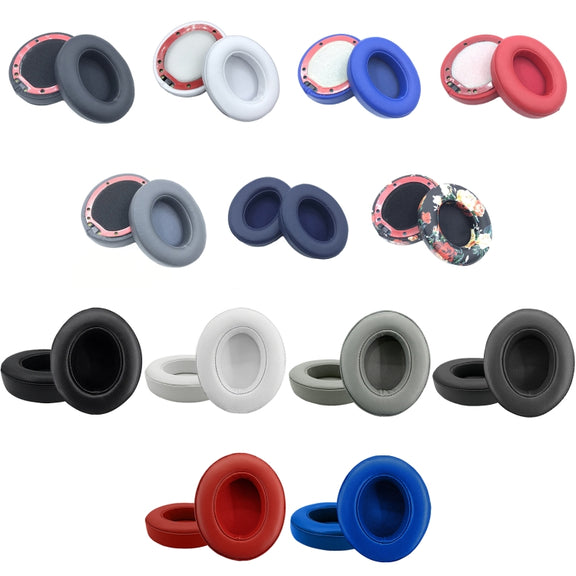 2 PCS Leather Soft Breathable Headphone Cover For Beats Studio 2/3, Color: Red