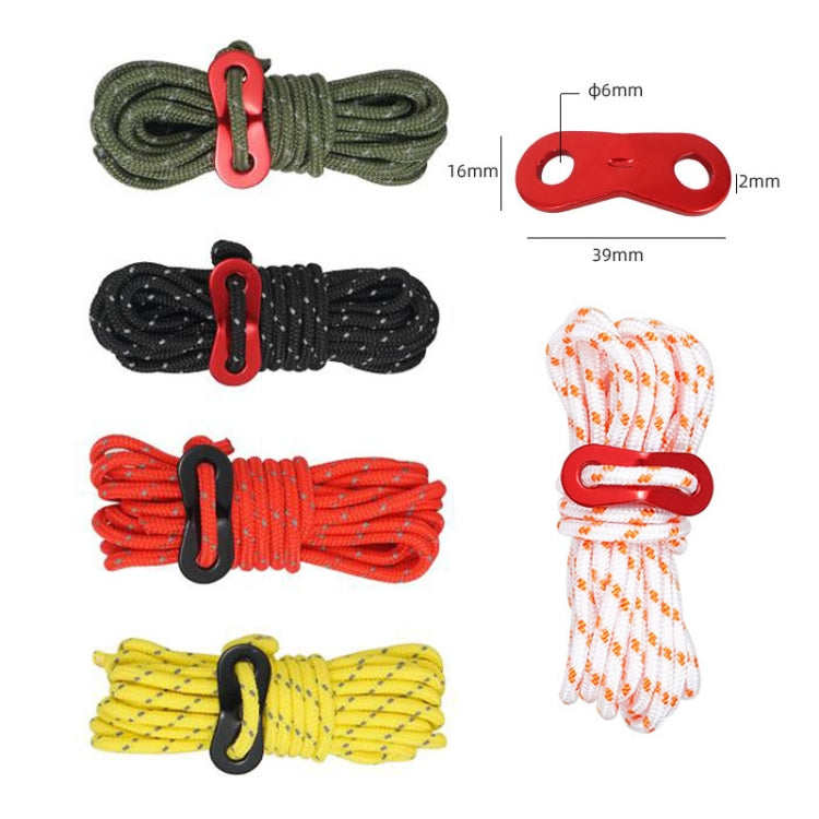 4 PCS / Set CLS Outdoor Camp Reflective Wind-Proof Camping Support Rod(Yellow) - Tents & Accessories by CLS | Online Shopping South Africa | PMC TechLife | Buy Now Pay Later Mobicred