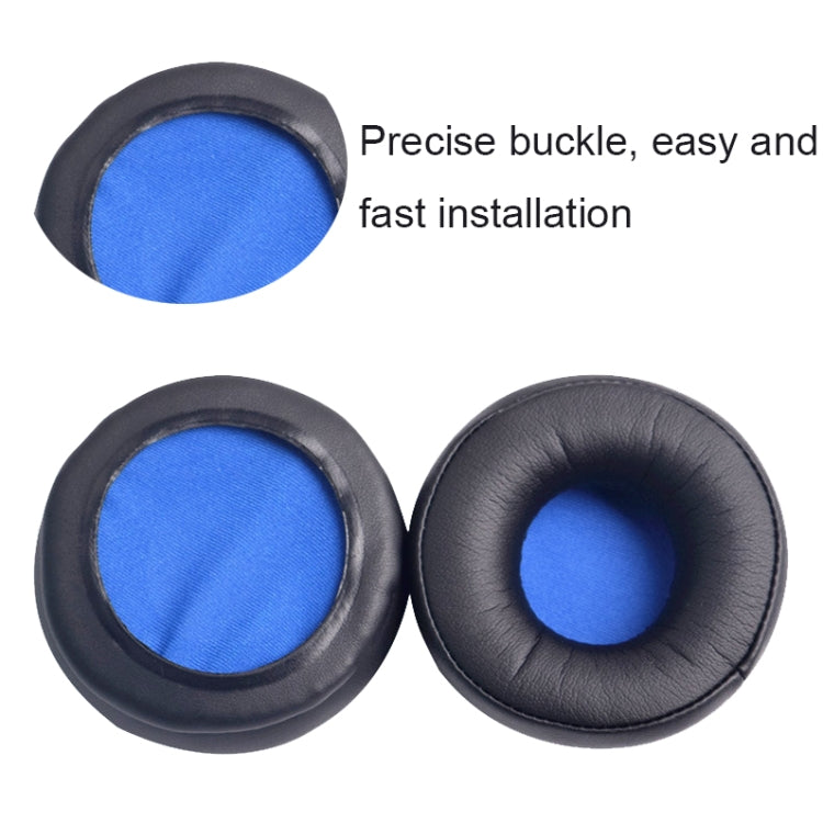 2 PCS Breathable Headphone Case Ear Pads For Audio-Technica ATH-FC7/FC700/FC707/FC5/RE70(Blue Net)