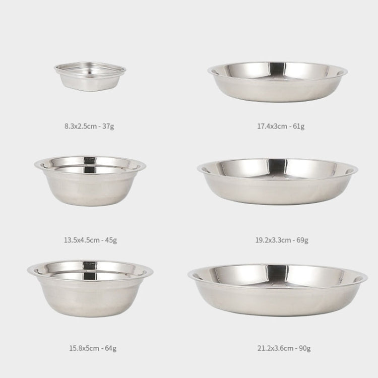 22 PCS / Set CLS Portable Stainless Steel Dinner Plate Outdoor Camping Cutlery - free shipping - PMC Jewellery - Order now!