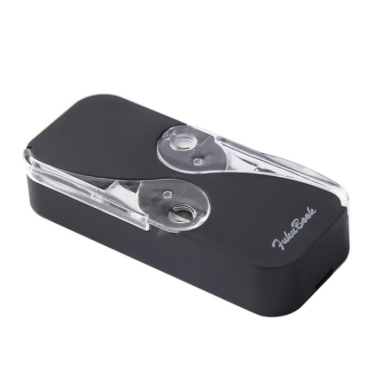 FukuBook Portable Mini Automatic Opening and Closing Floss Storage Box with Floss(Black) - Oral Irrigators by FukuBook | Online Shopping South Africa | PMC Jewellery | Buy Now Pay Later Mobicred