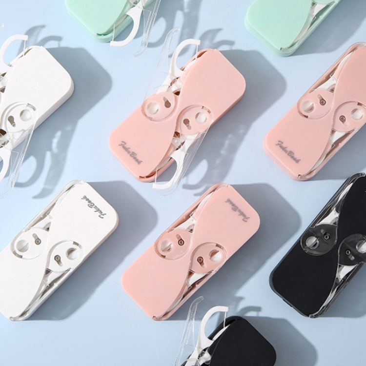 FukuBook Portable Mini Automatic Opening and Closing Floss Storage Box with Floss(Pink) - Oral Irrigators by FukuBook | Online Shopping South Africa | PMC Jewellery | Buy Now Pay Later Mobicred
