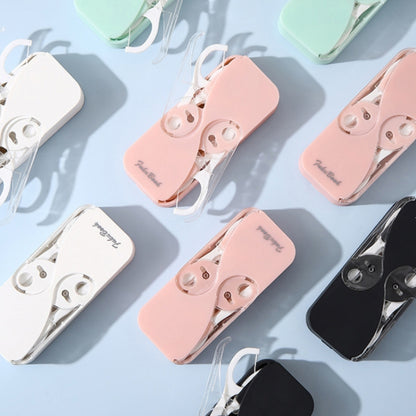 FukuBook Portable Mini Automatic Opening and Closing Floss Storage Box with Floss(Pink) - Oral Irrigators by FukuBook | Online Shopping South Africa | PMC Jewellery | Buy Now Pay Later Mobicred