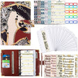 A6 PU Leather Color Printing Notebook Zipper Bag Loose-leaf Budget Binder(Leopard Proter-Brown) - Notebooks by PMC TechLife | Online Shopping South Africa | PMC TechLife