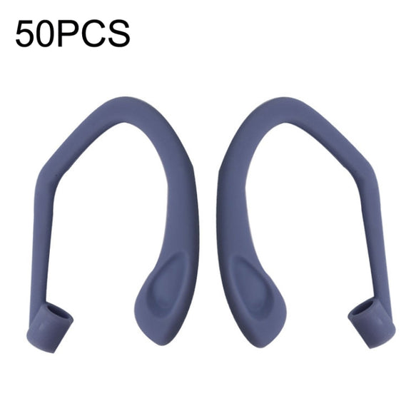 50PCS EG40 For Apple Airpods Pro Sports Wireless Bluetooth Earphone Silicone Non-slip Ear Hook(Purple)