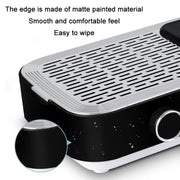 80W Wireless Rechargeable Nail Vacuum Cleaner, Specification: EU Plug (Black)