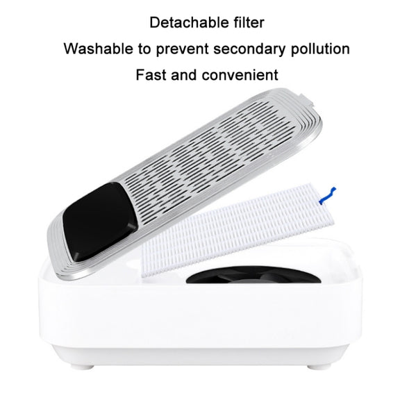 80W Wireless Rechargeable Nail Vacuum Cleaner, Specification: US Plug (Black)