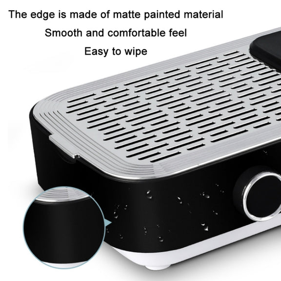 80W Wireless Rechargeable Nail Vacuum Cleaner, Specification: US Plug (Black)